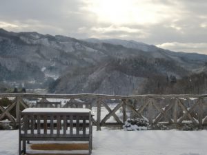 月舘花工房から望む冬の景色　2009/12/20